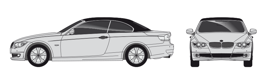 Head BMW 3-Series Convertible E93 2011